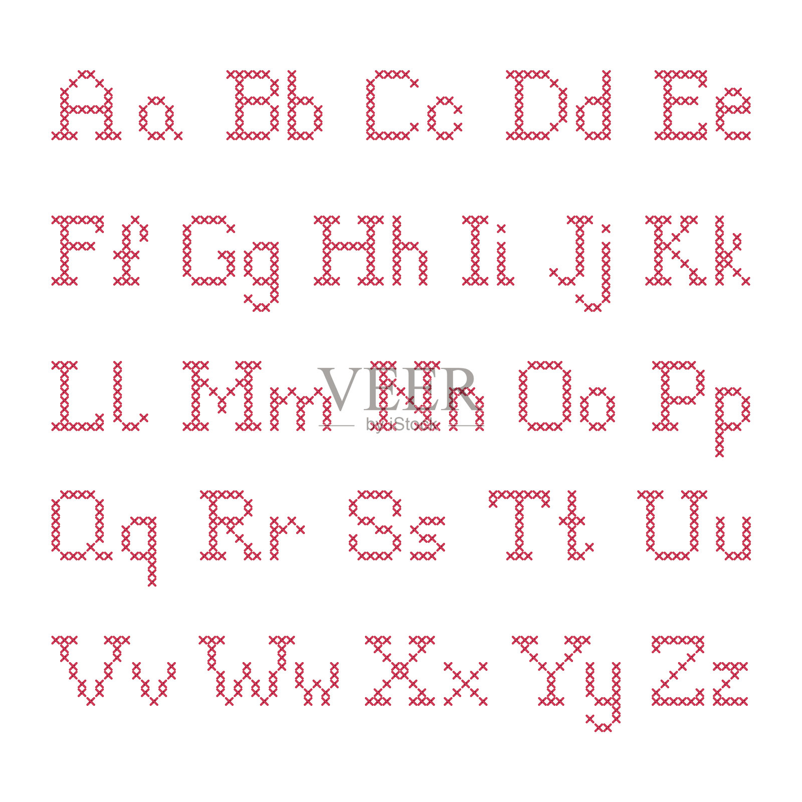 英语字母表中的字母插画图片素材