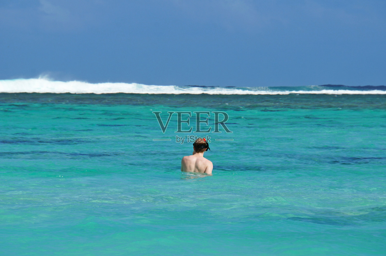 浮潜,拉罗汤加,库克群岛照片摄影图片