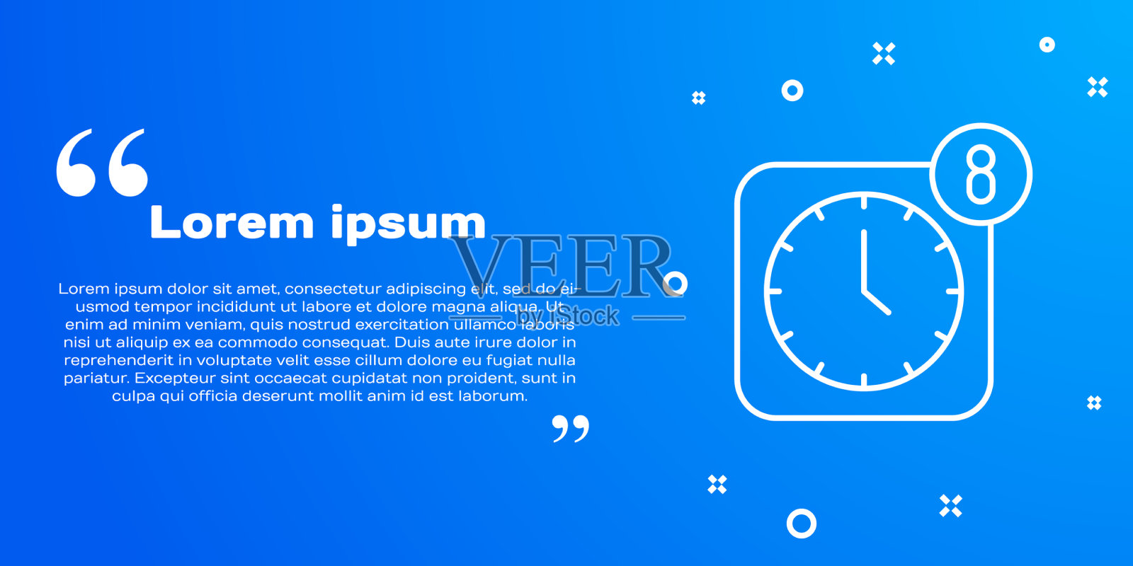 白线闹钟app智能手机界面插画图片素材