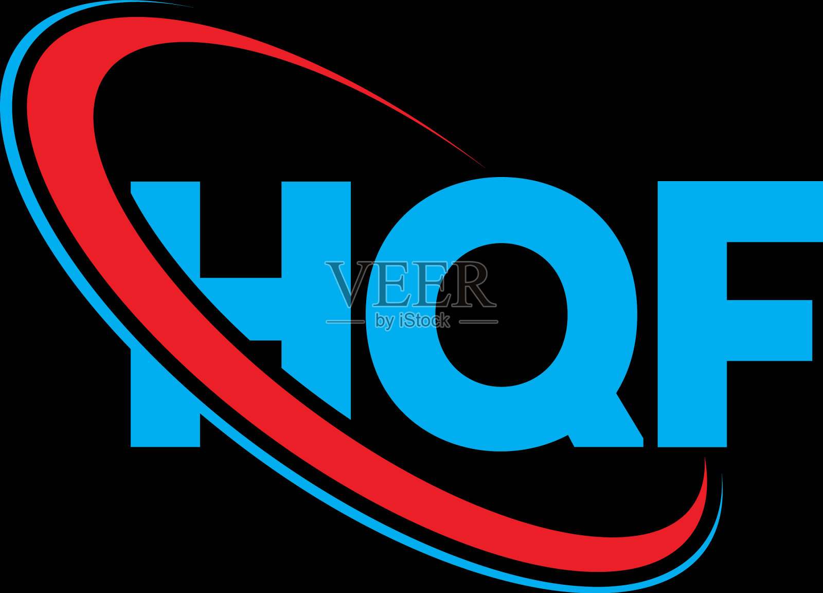 HQF标志HQF字母HQF标志设计插画图片素材