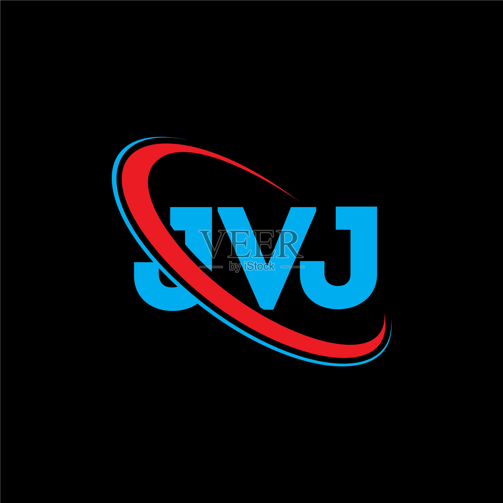 JVJ标志JVJ字母JVJ字母标志设计插画图片素材