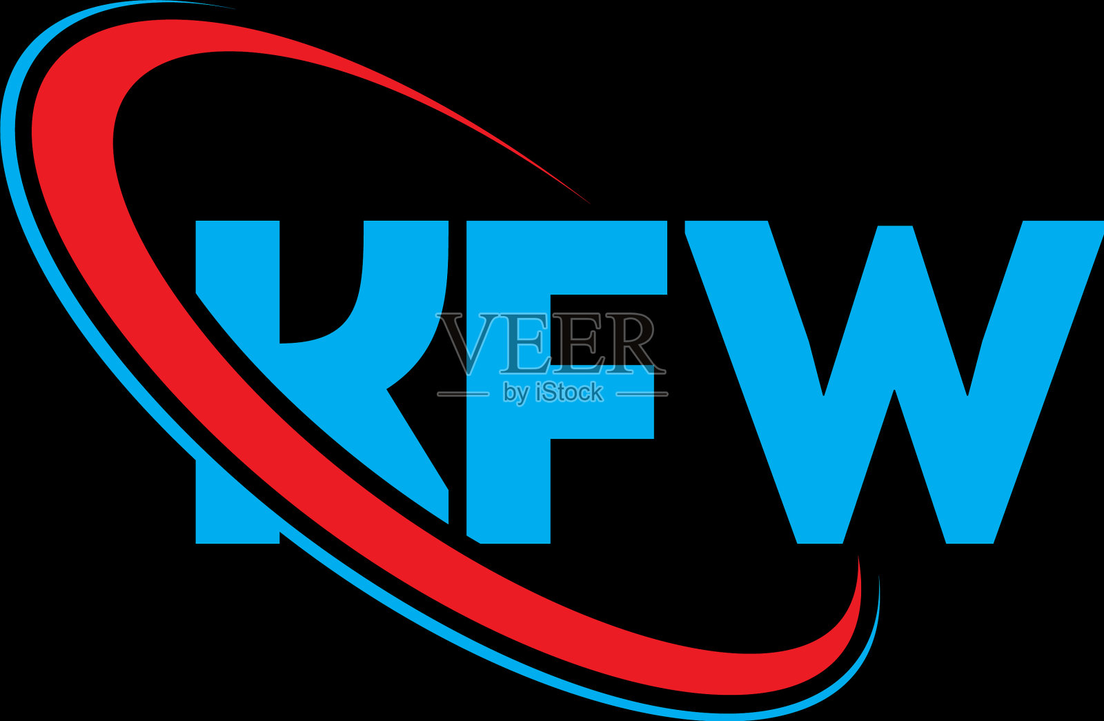 KFW标志KFW字母KFW字母标志设计插画图片素材