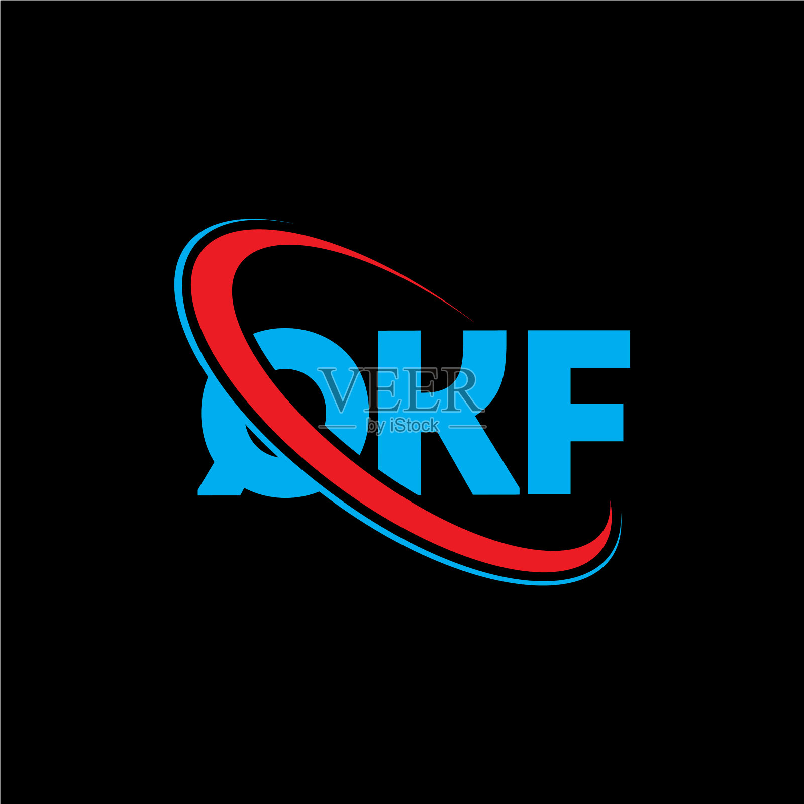 QKF标志QKF字母QKF字母标志设计插画图片素材
