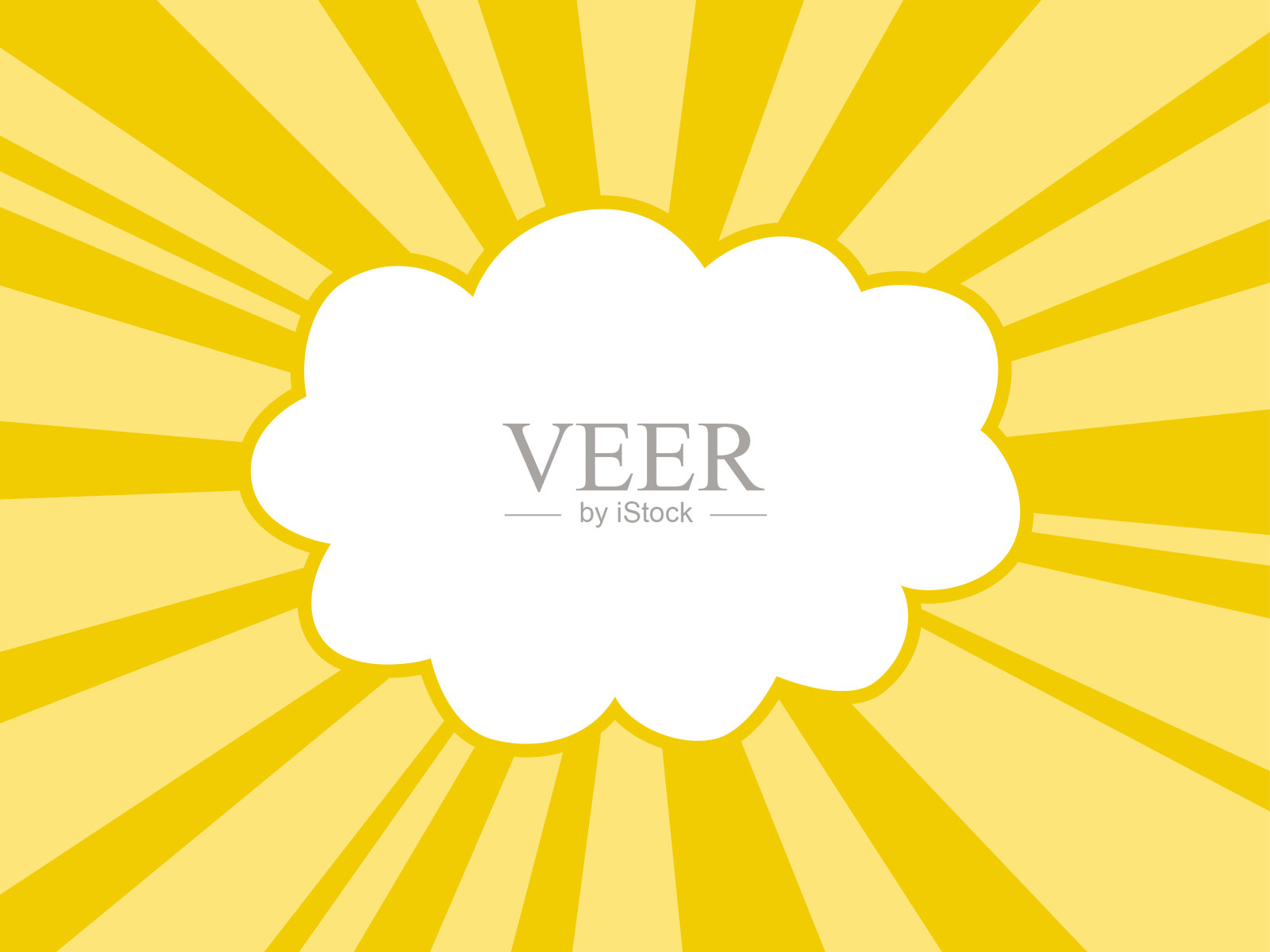 云和浓度线插画图片素材