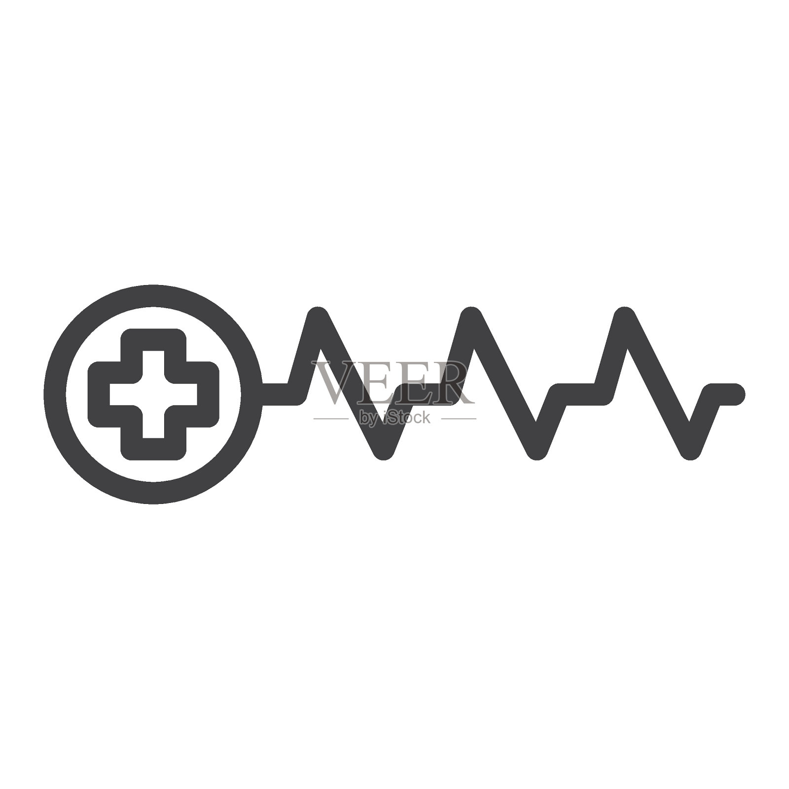 医疗心跳线图标图标素材