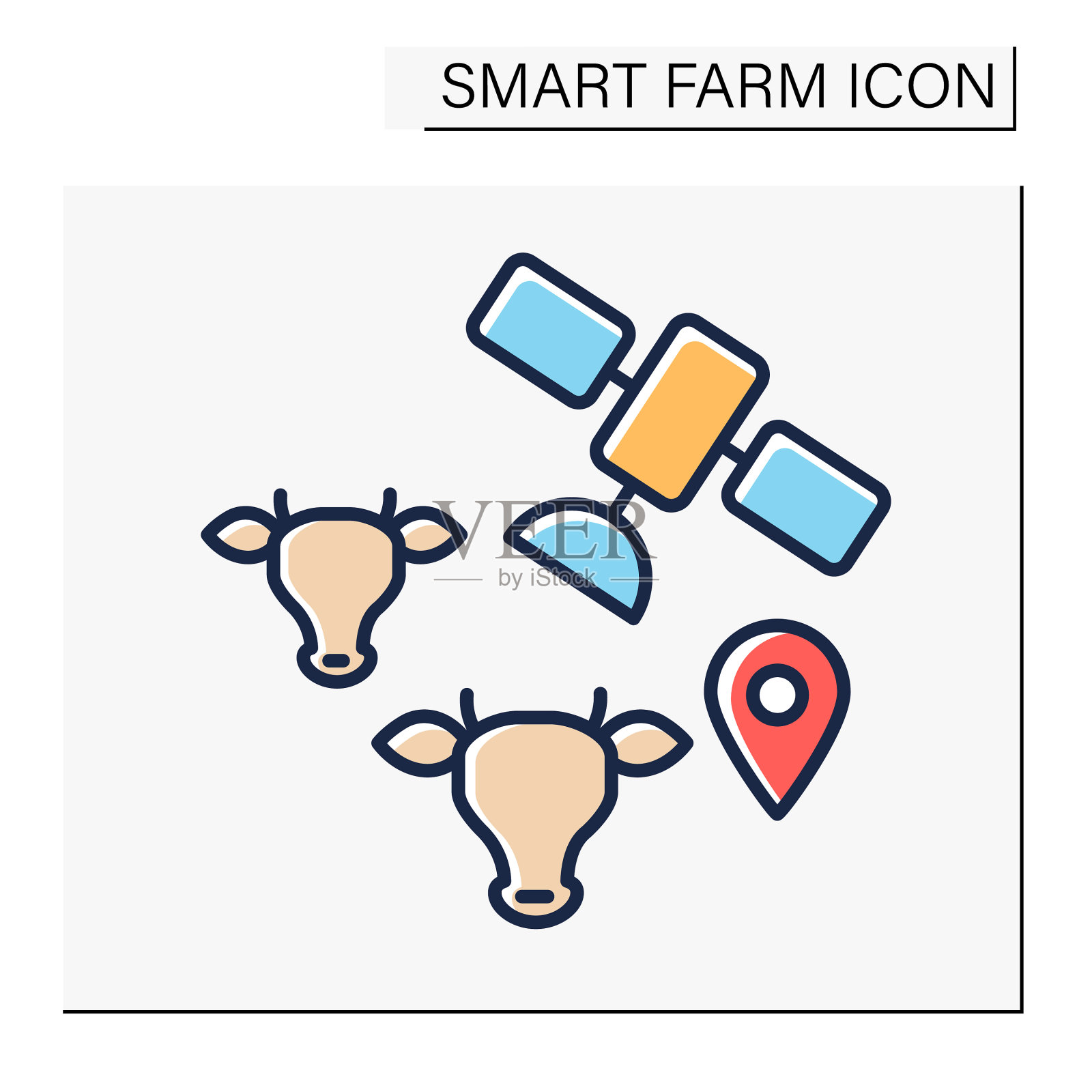 监控彩色图标图标素材