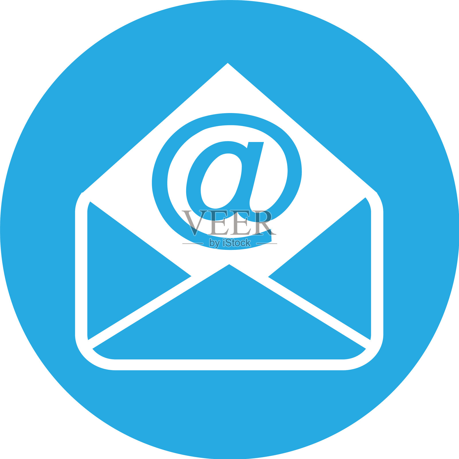 电子邮件和邮件图标符号设计插画图片素材