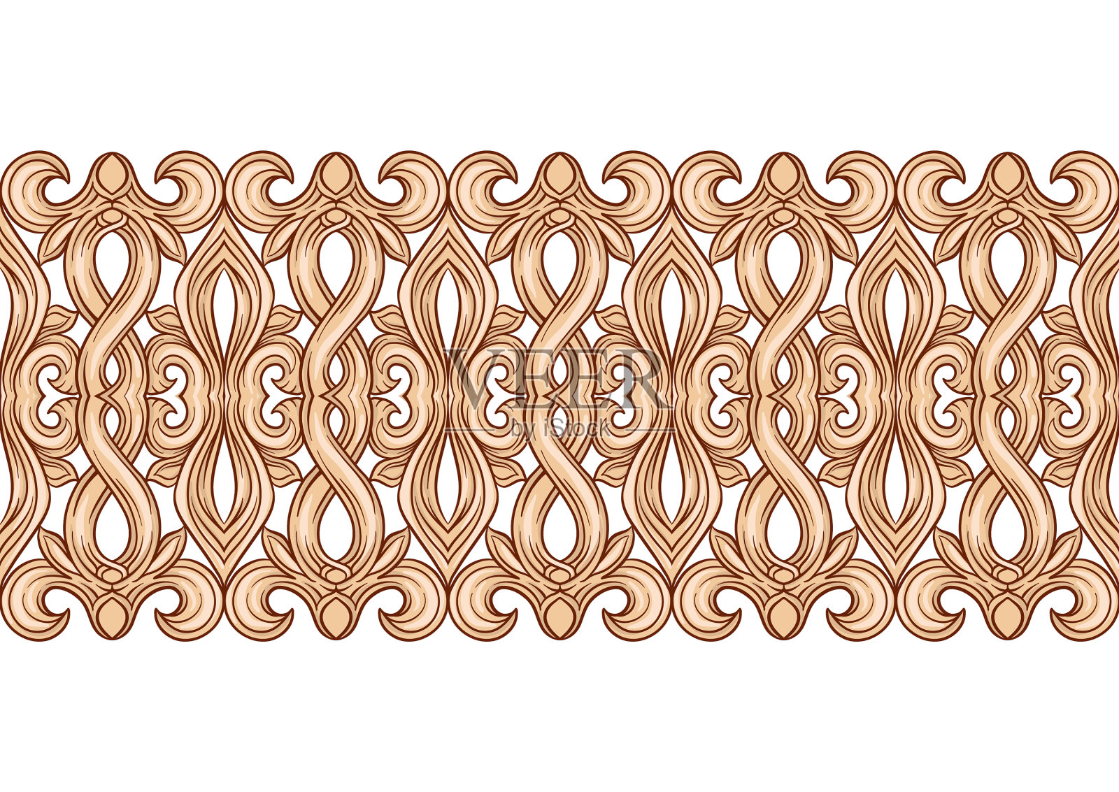 中世纪交错的抽象装饰插画图片素材