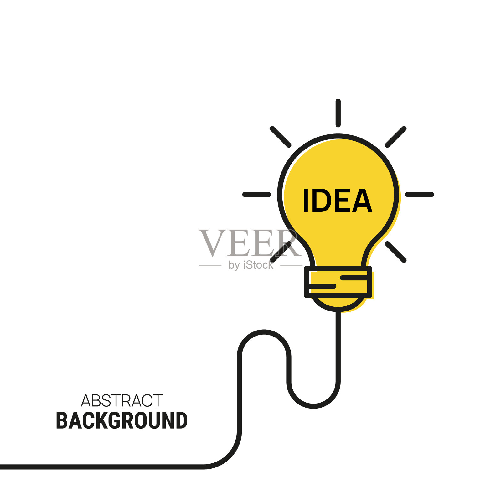 灯泡背景插画图片素材