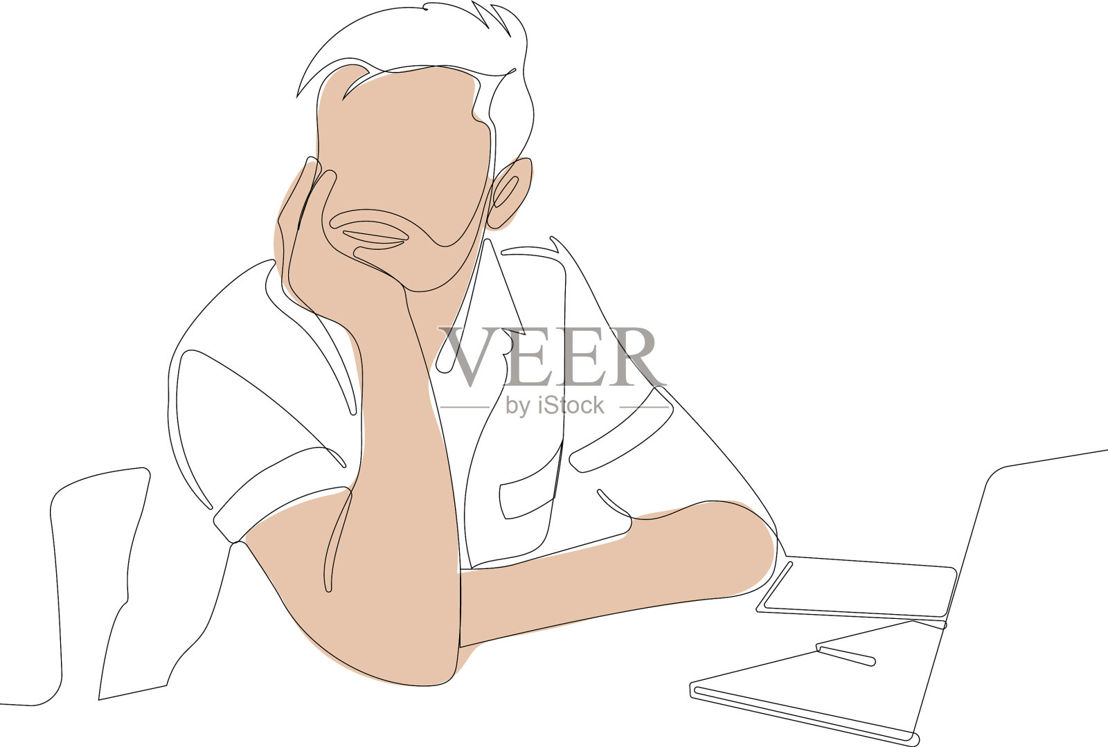 一条连续的线就是概念设计元素图片