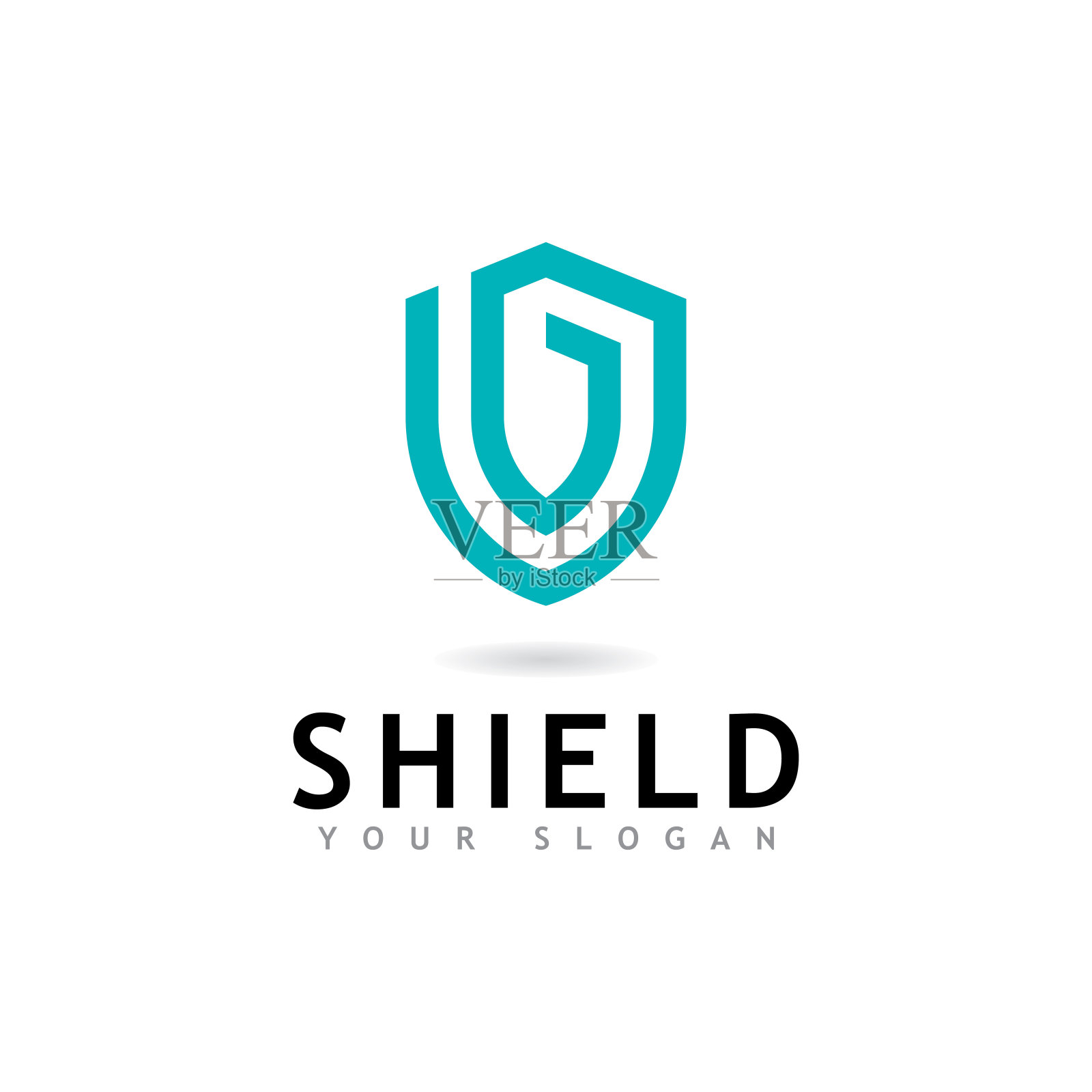 盾徽图标设计模板插画图片素材