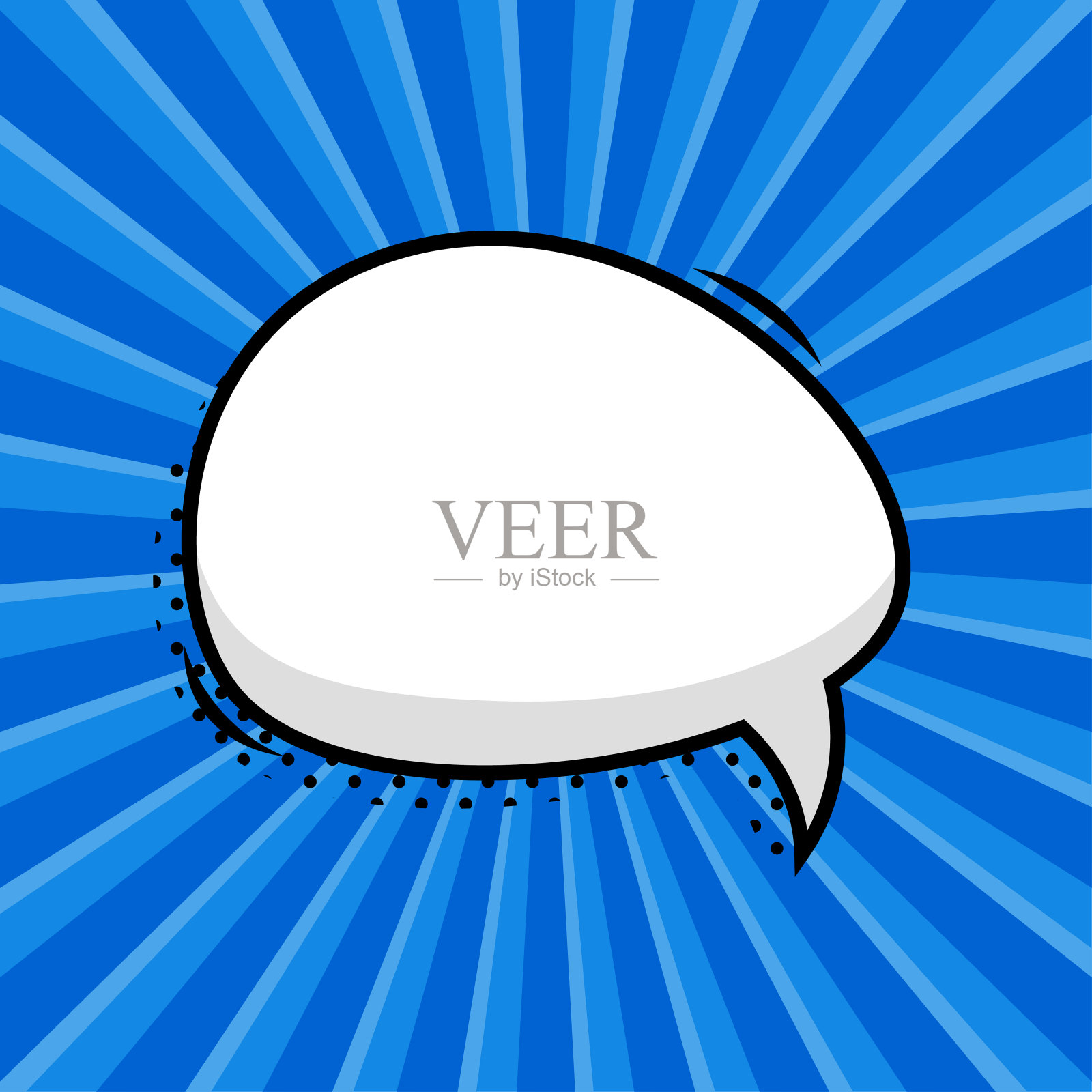 手绘语音气泡隔离插画图片素材