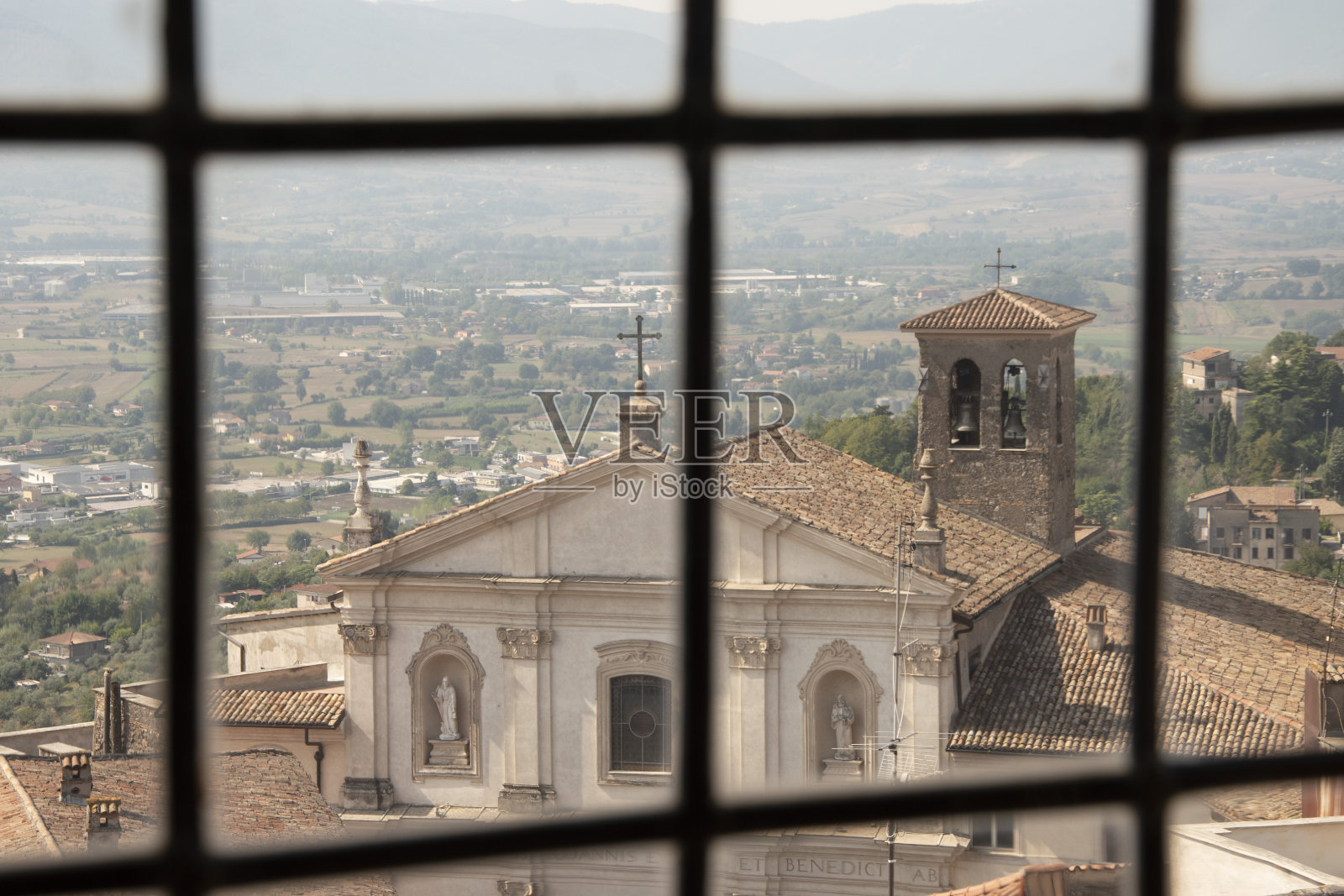 欧洲意大利中部的中世纪古城阿纳格尼。照片摄影图片