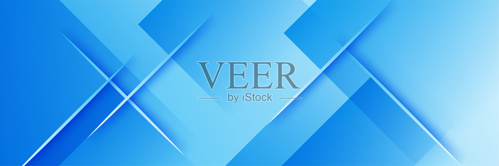 向量抽象图形设计旗帜图案背景模板。蓝色抽象横幅背景插画图片素材