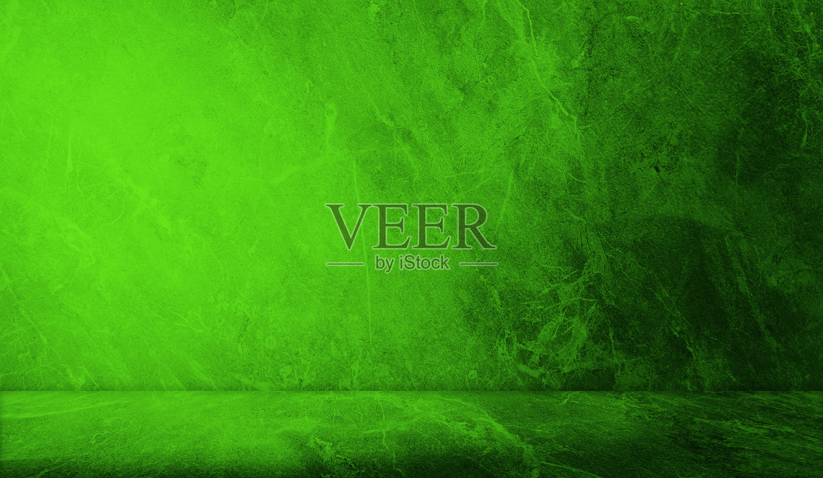 不显眼的绿色石灰华大理石背景与阴影在墙上趋势框架,封面,卡片,明信片。展览平台、展台,以柔和的灯光аrchitectural为背景进行产品展示。照片摄影图片