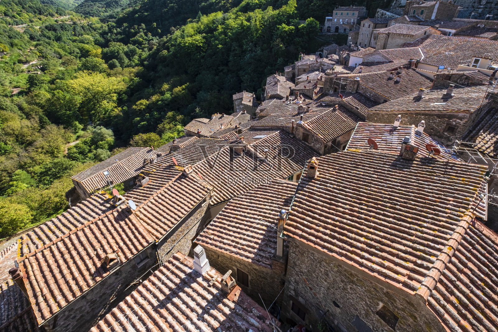 托斯卡纳-索拉诺老城照片摄影图片