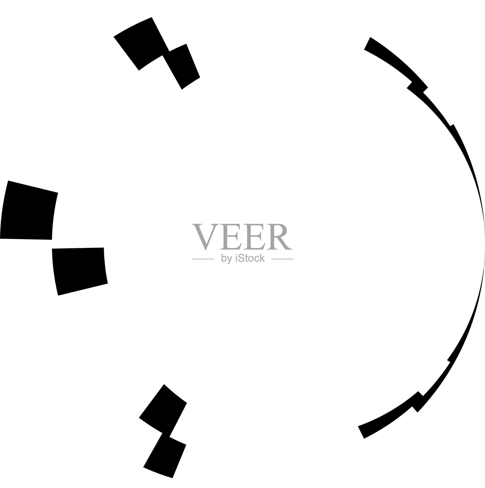 抽象圆图形几何圆环插画图片素材