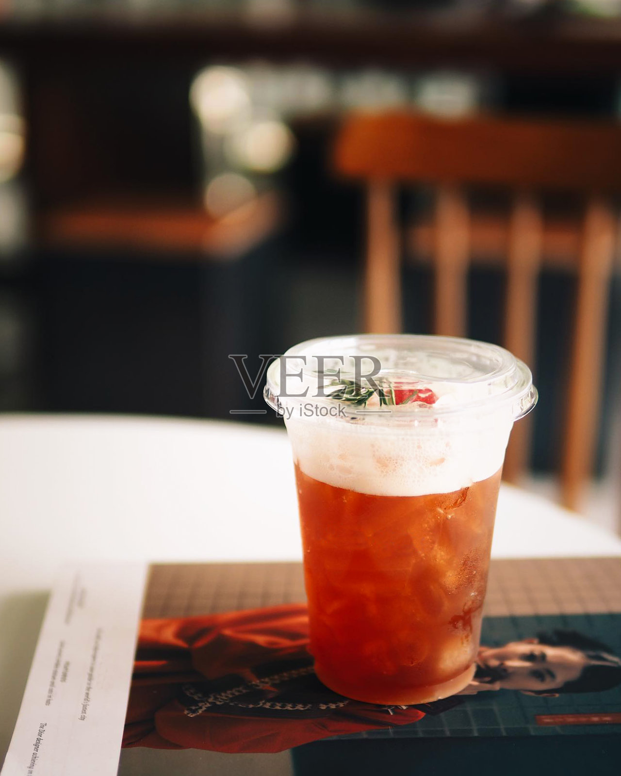 冰咖啡,美式咖啡加橙咖啡照片摄影图片