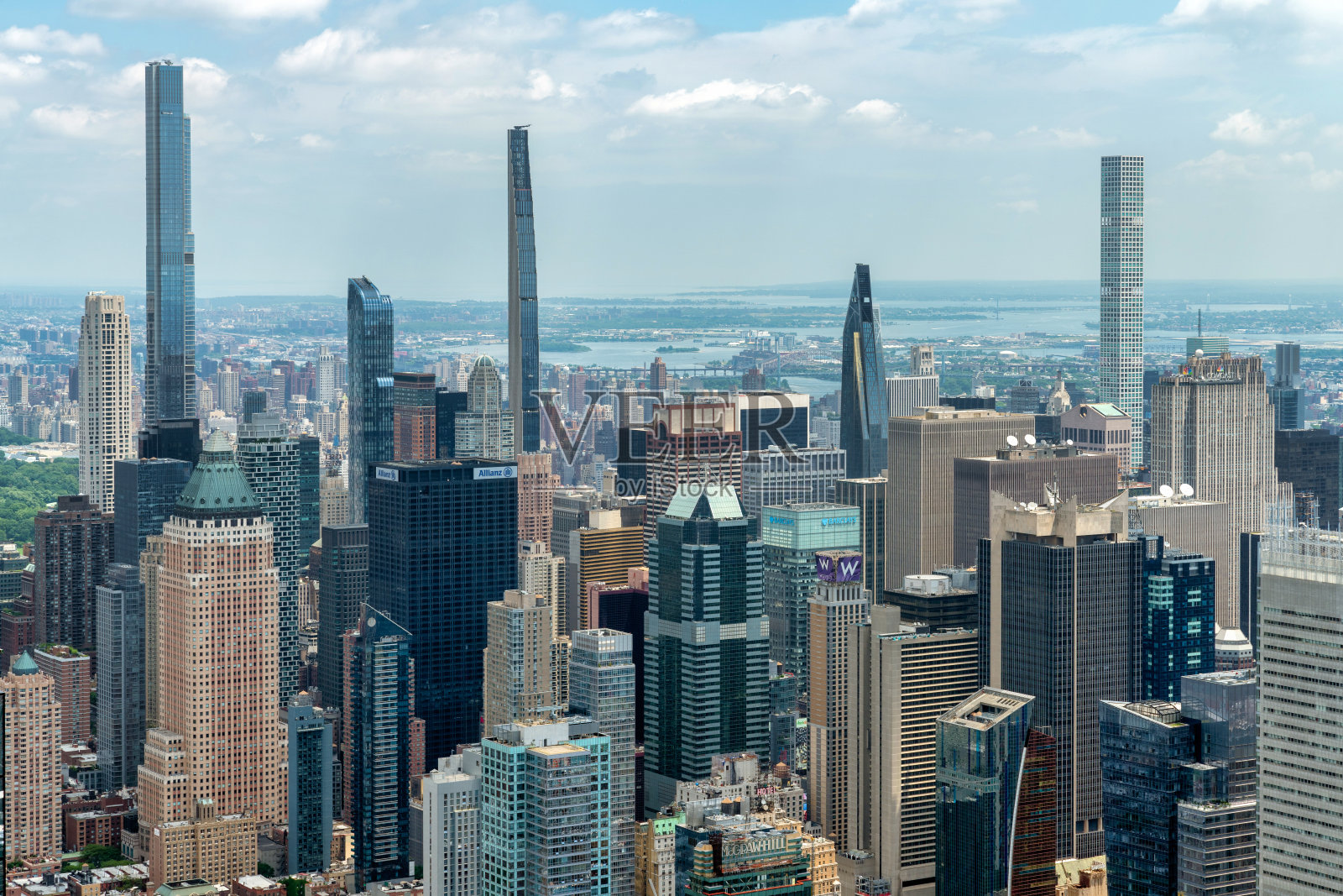 纽约市的城市景观和天际线照片摄影图片