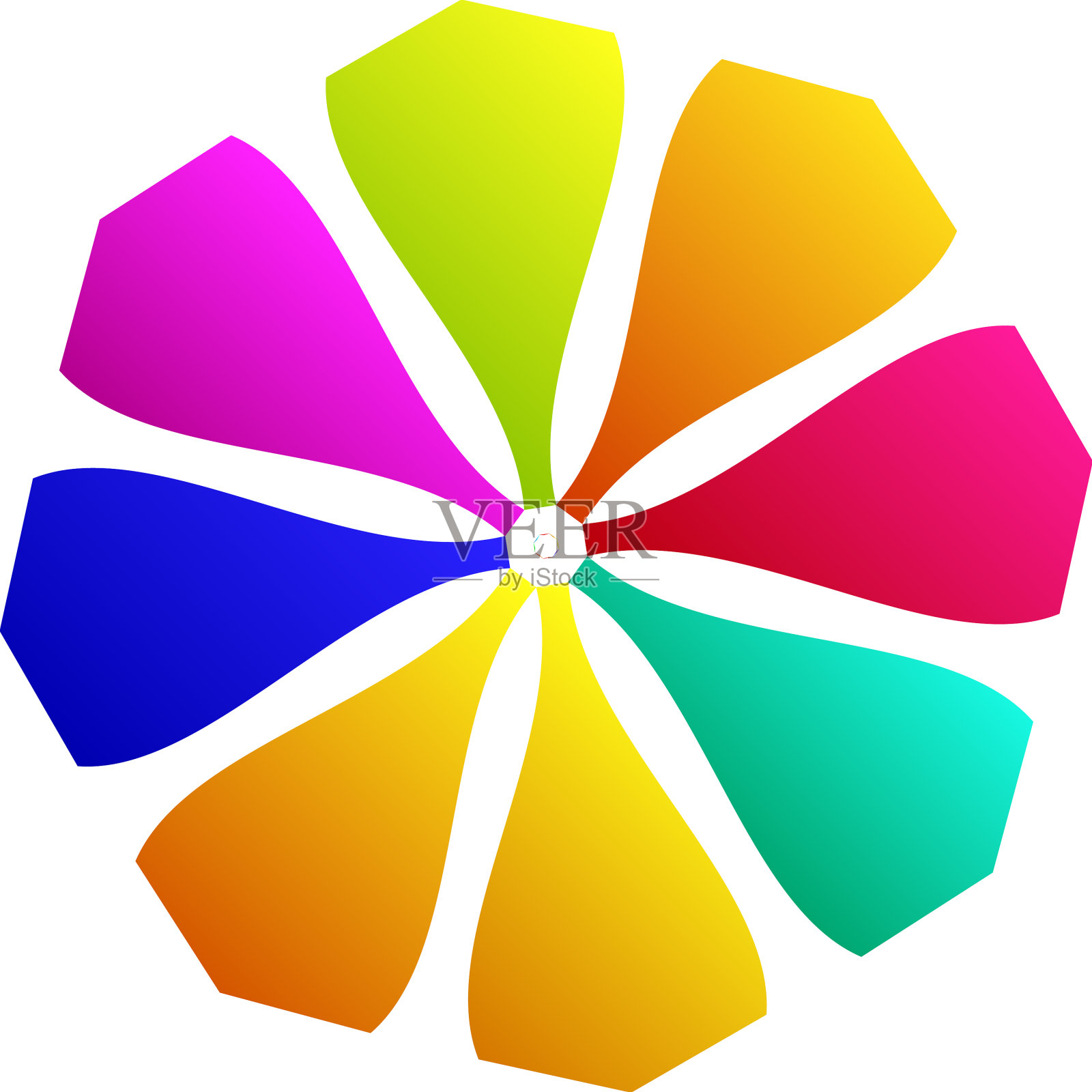 辐射曼荼罗圆形几何图案图标图标素材