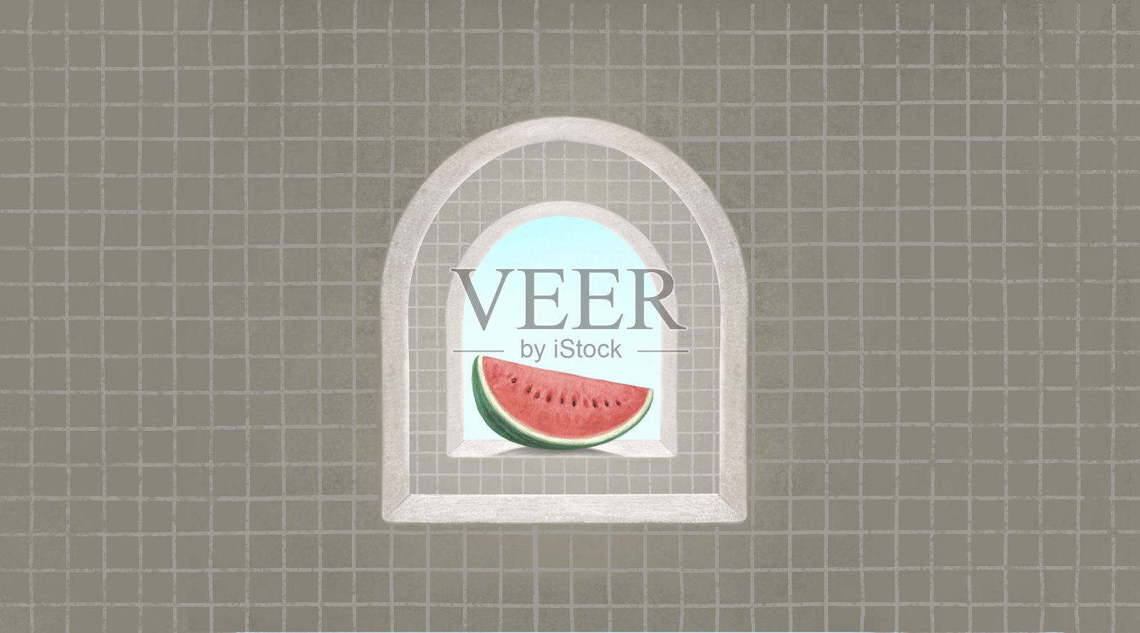 西瓜插画图片素材