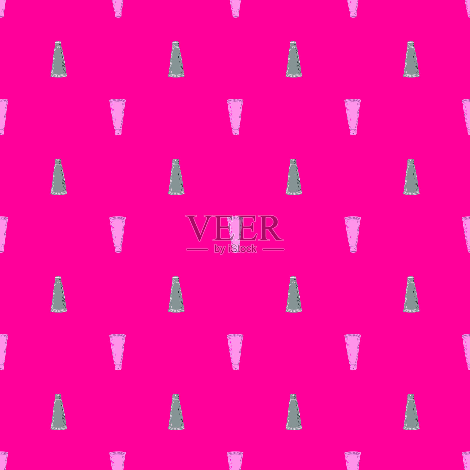 试管美容膏无缝图案元素spa插画图片素材