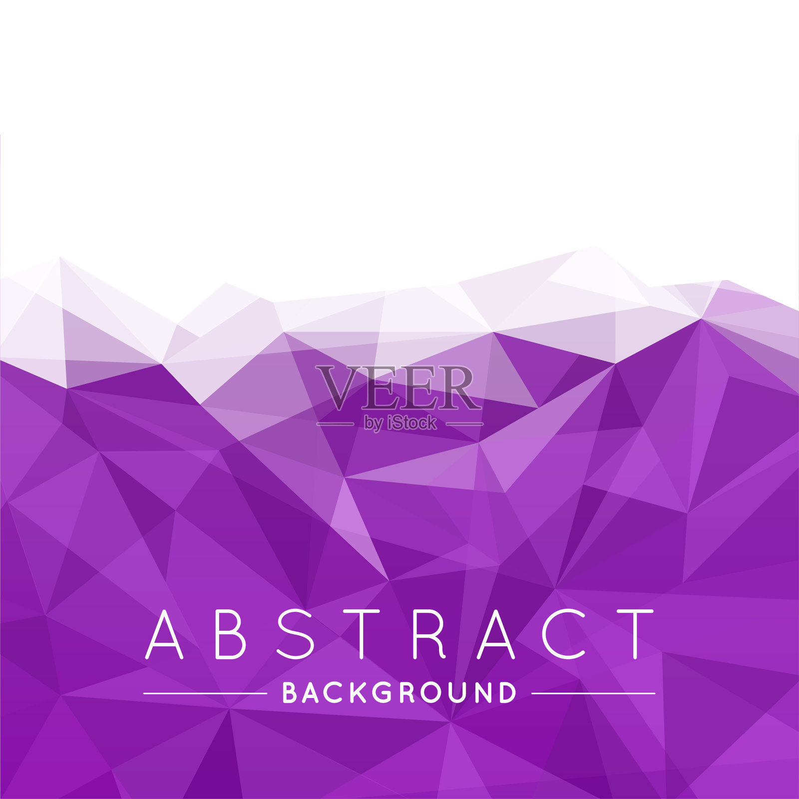 几何紫色和白色抽象向量背景在设计中使用。紫色现代多边形纹理与文本插画图片素材