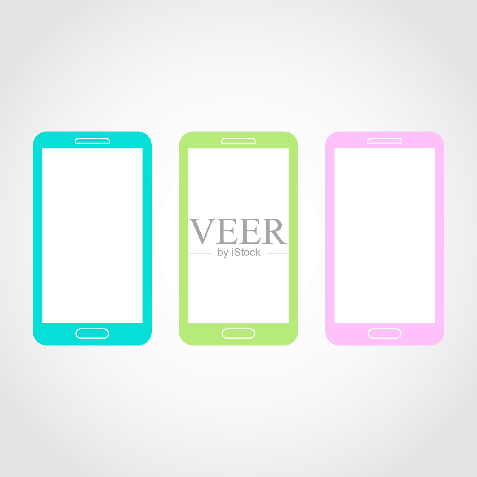 手机图标。智能手机的象征。矢量图的标志设计元素图片