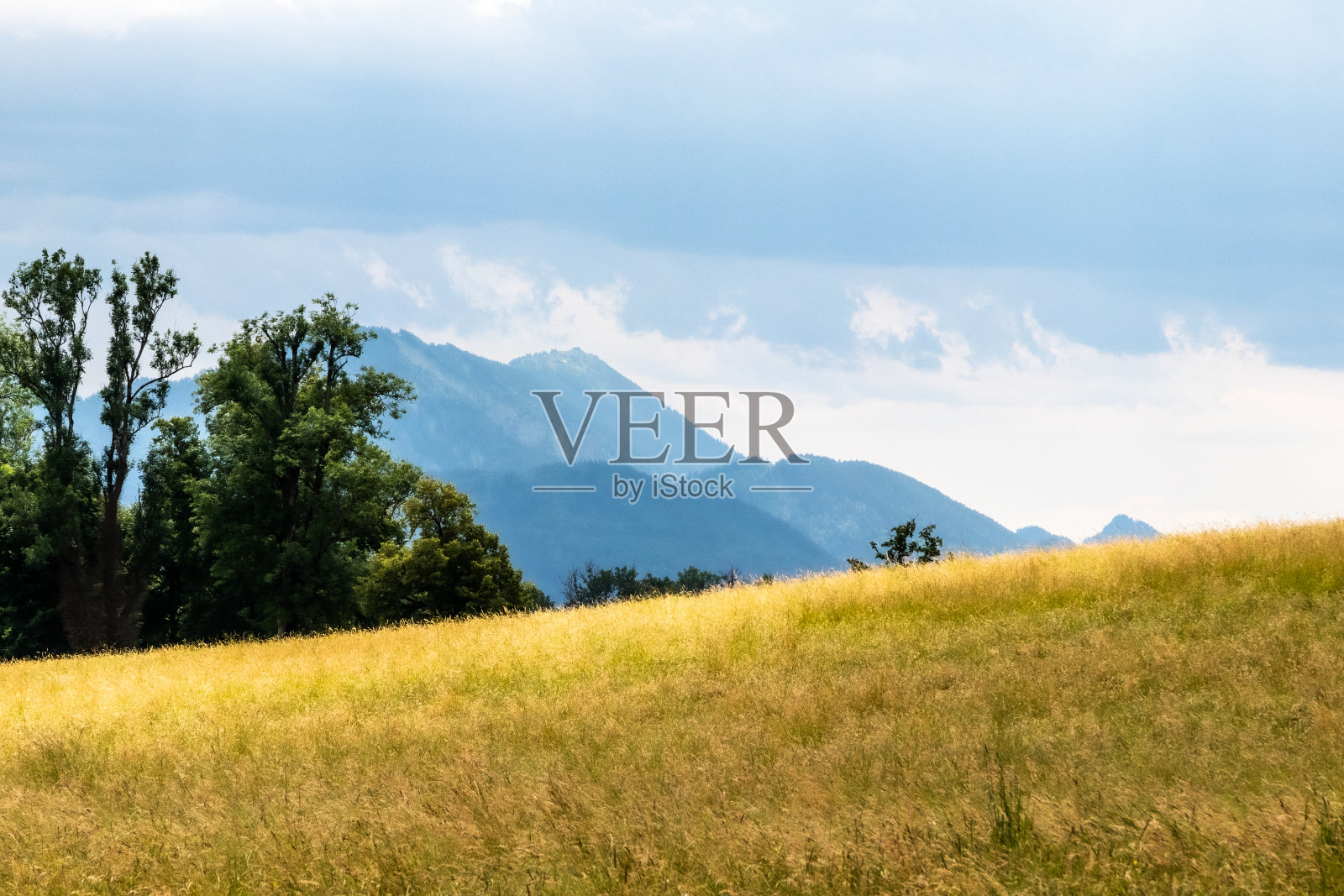 巴伐利亚州海伦基姆湖宫所在的海伦因塞尔岛照片摄影图片