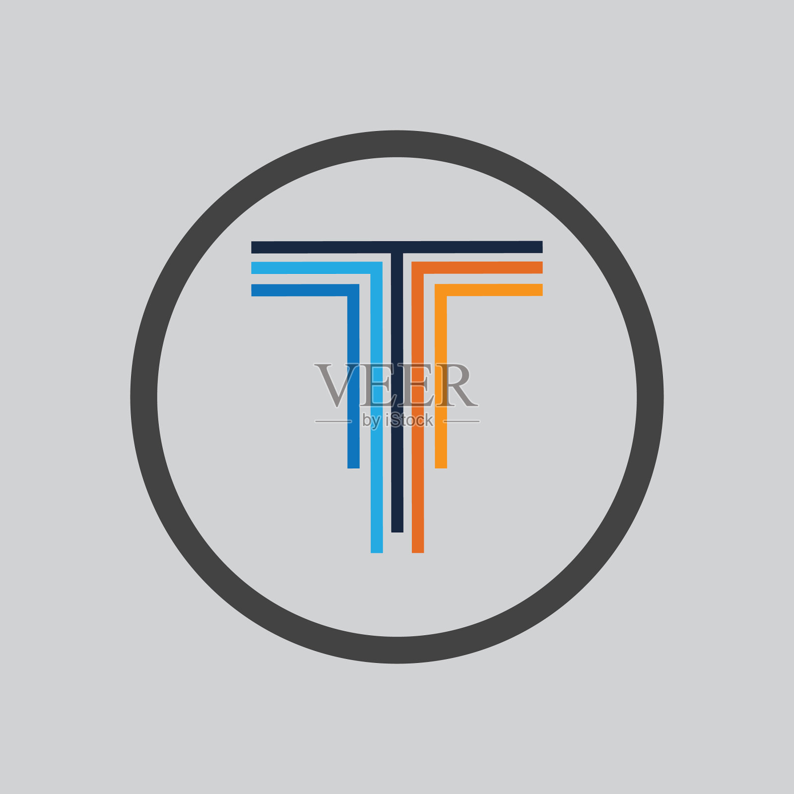 字母t标志模板图标设计插画图片素材