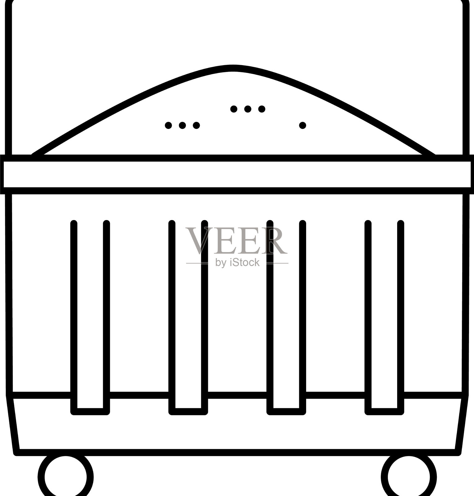 垃圾回收工厂线图标图标素材