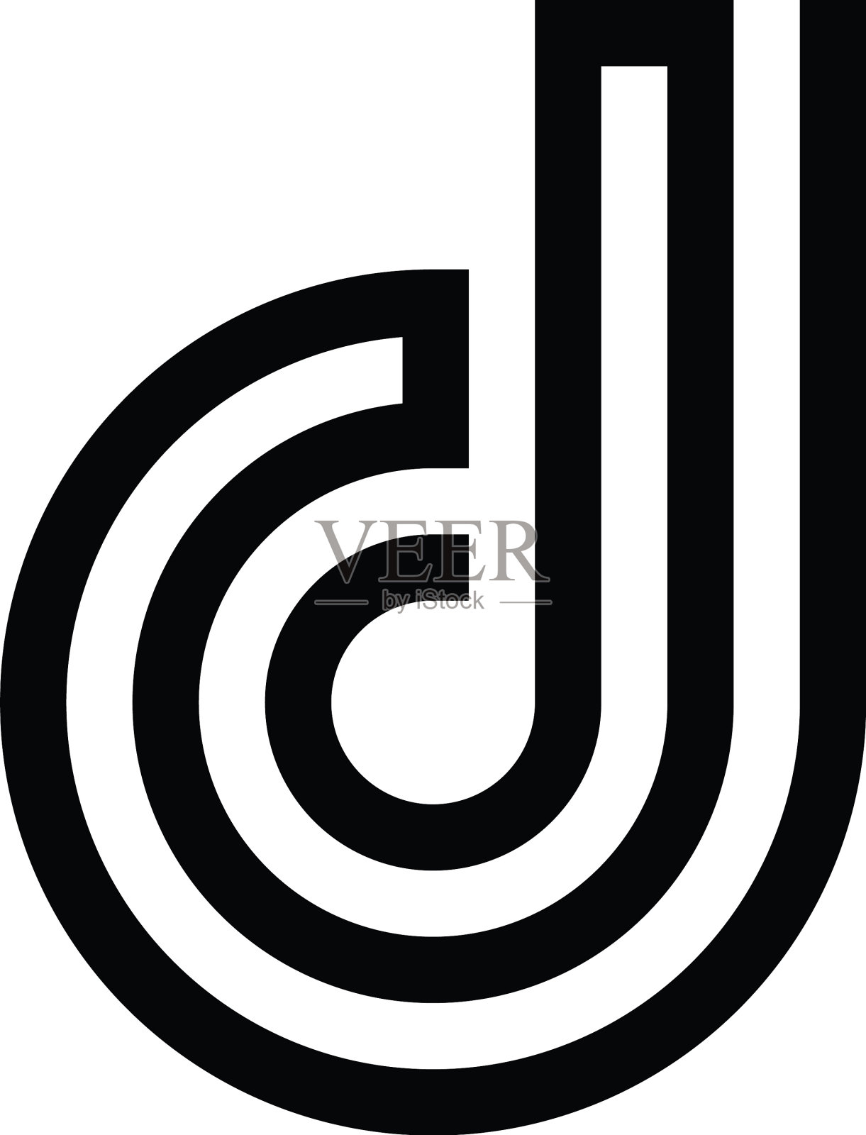 D或dd首字母logo设计设计元素图片