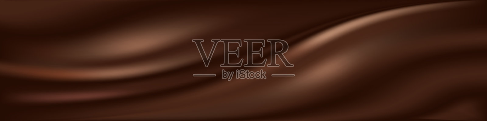 巧克力波浪形背景牛奶巧克力奶油插画图片素材