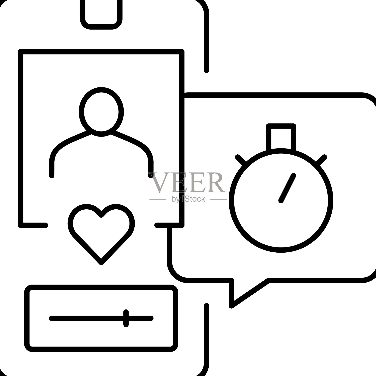 朋友就像昙花一现的线条图标图标素材