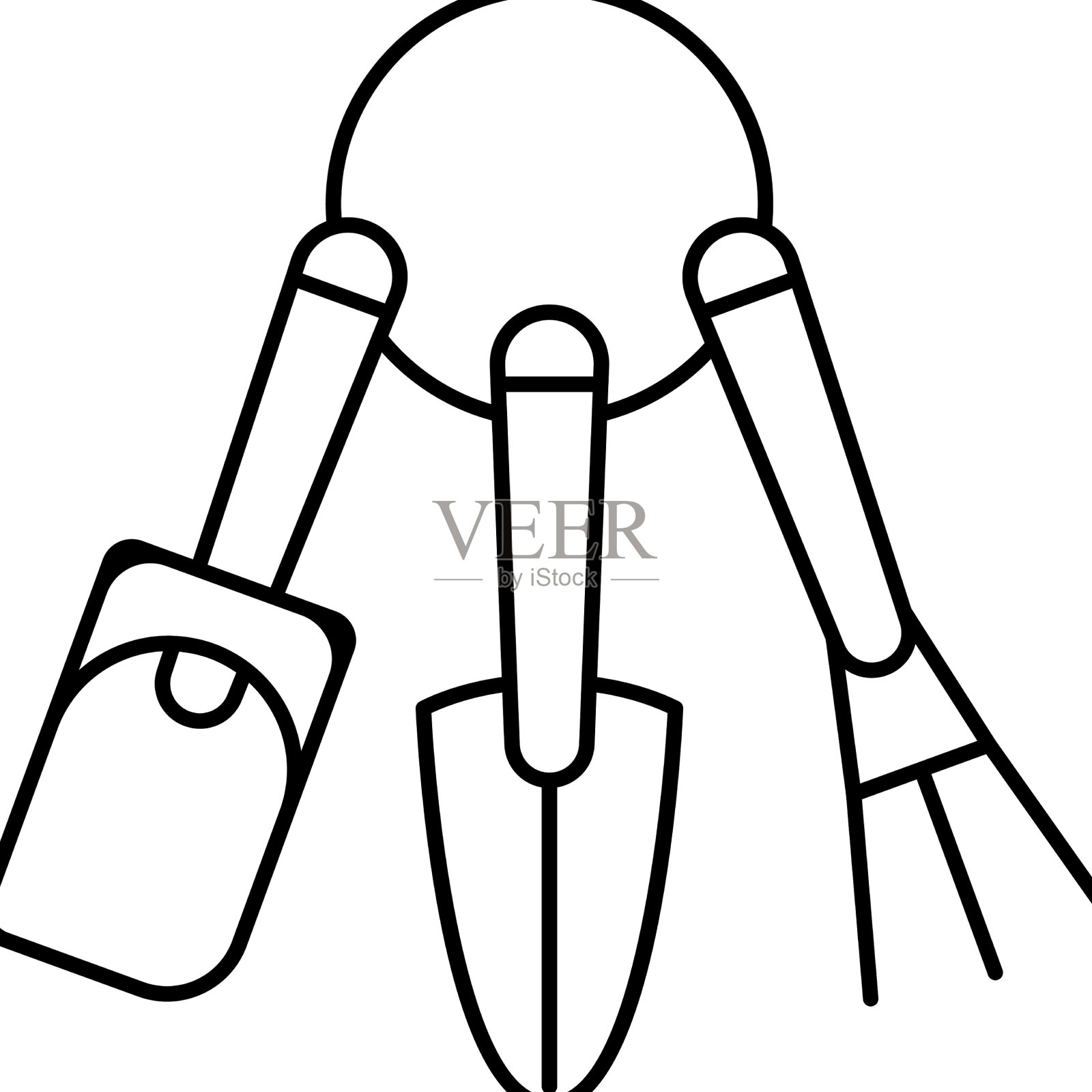 仪表护理室内植物线图标图标素材