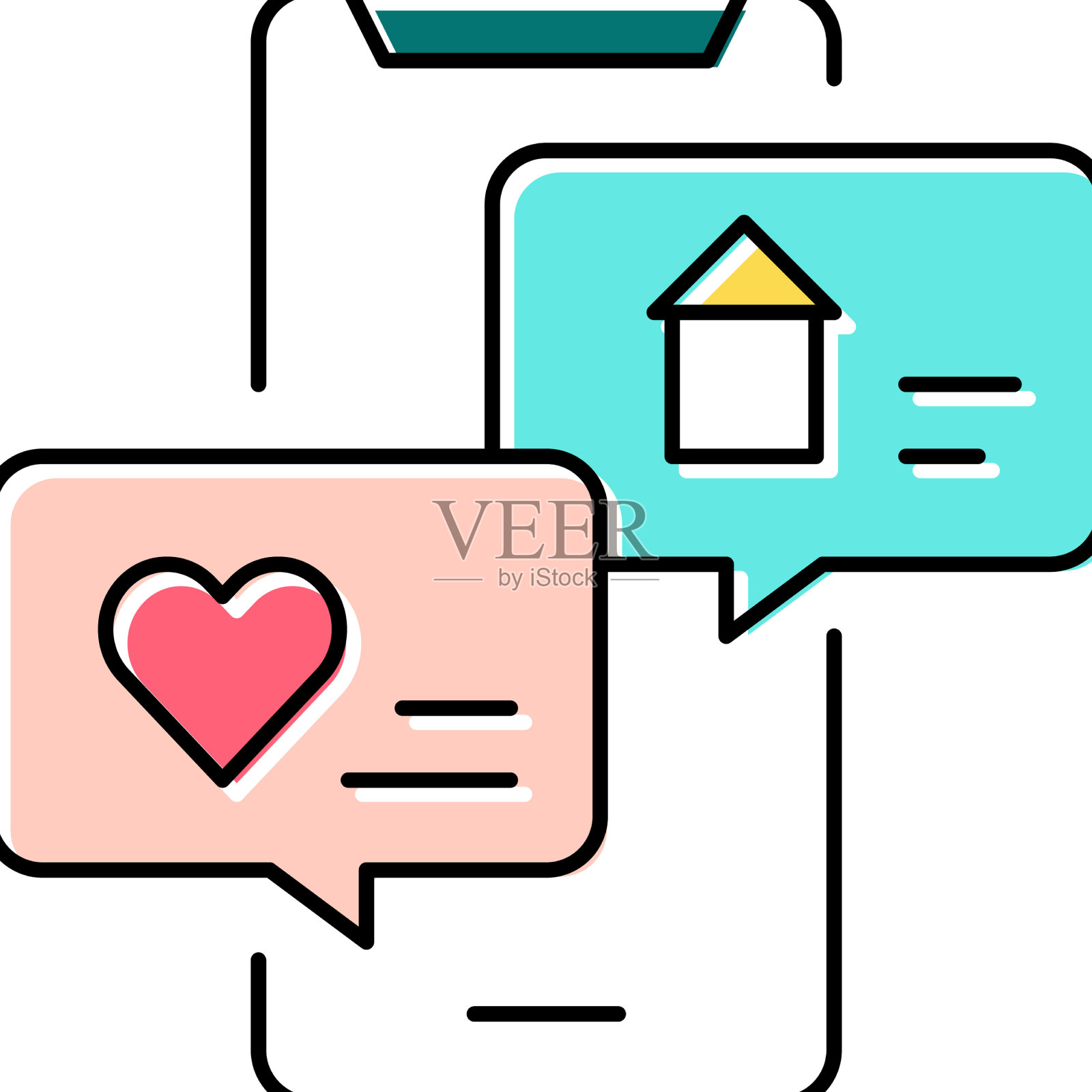 聊天信息颜色图标图标素材