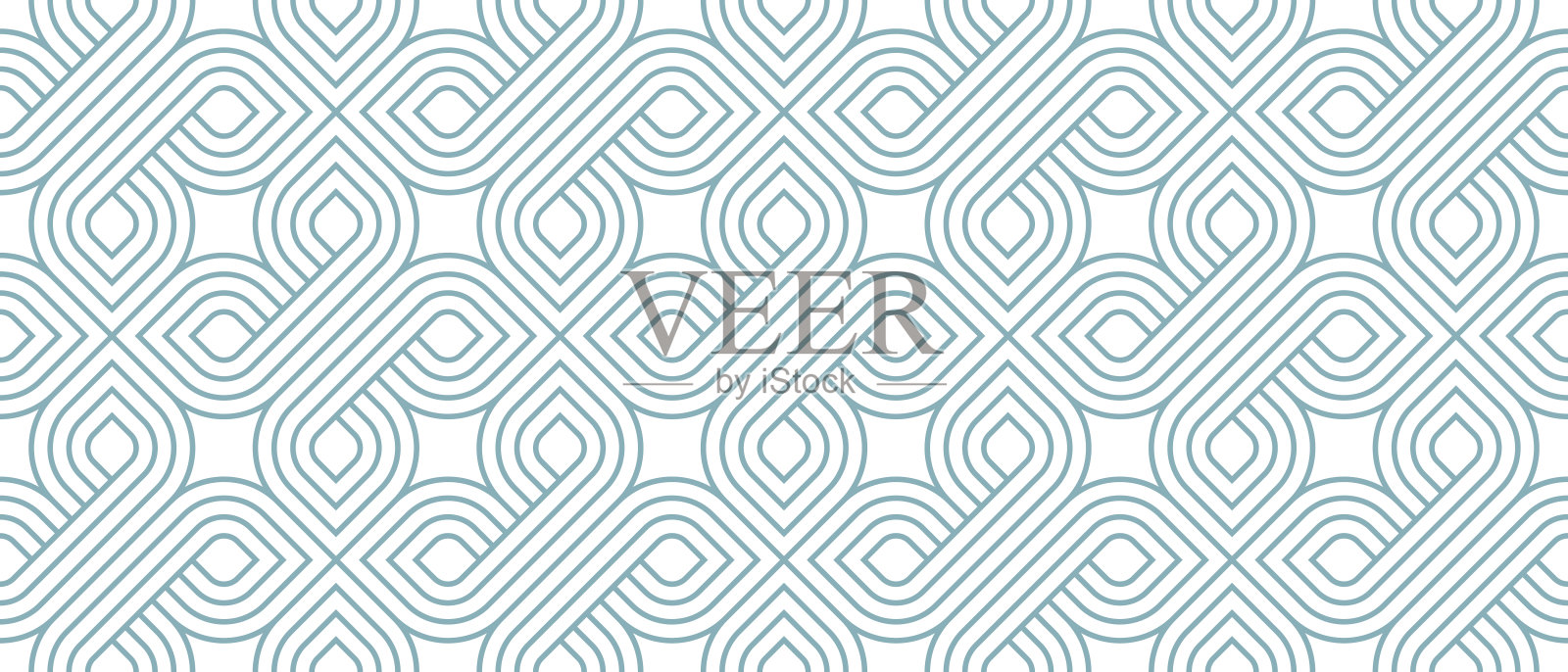 几何无缝图案,矢量时尚复古瓷砖无尽的背景,几何装饰网格。插画图片素材