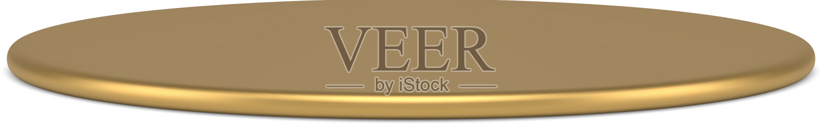 昂贵的黄金舞台底座修长圆形设计元素图片