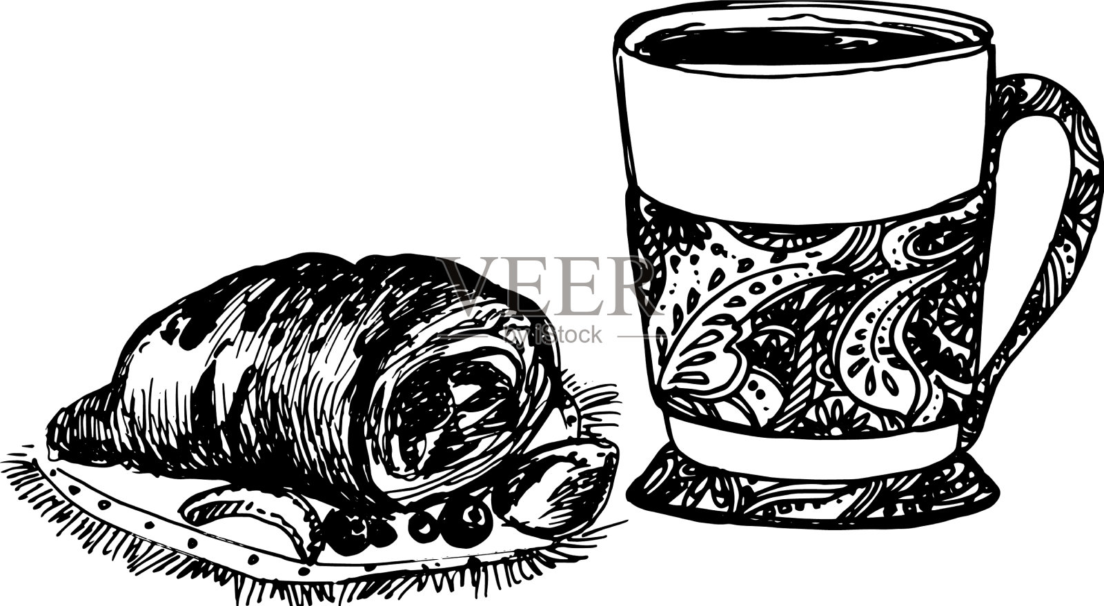 素描的食物设计元素图片