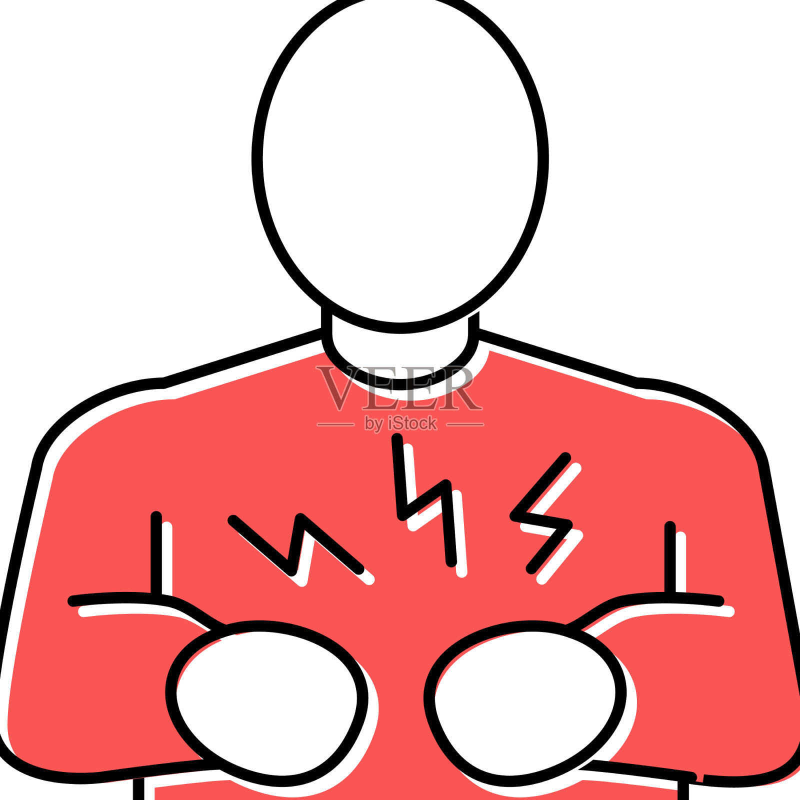 痛胃颜色图标图标素材