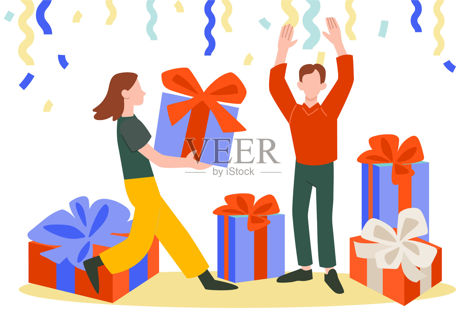 一群年轻人在庆祝生日设计元素图片