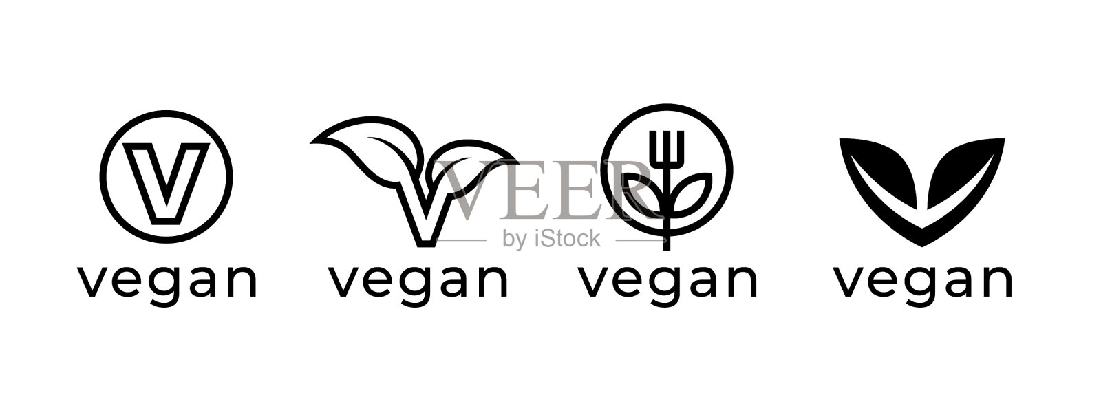 素食标志图标设置1图标素材