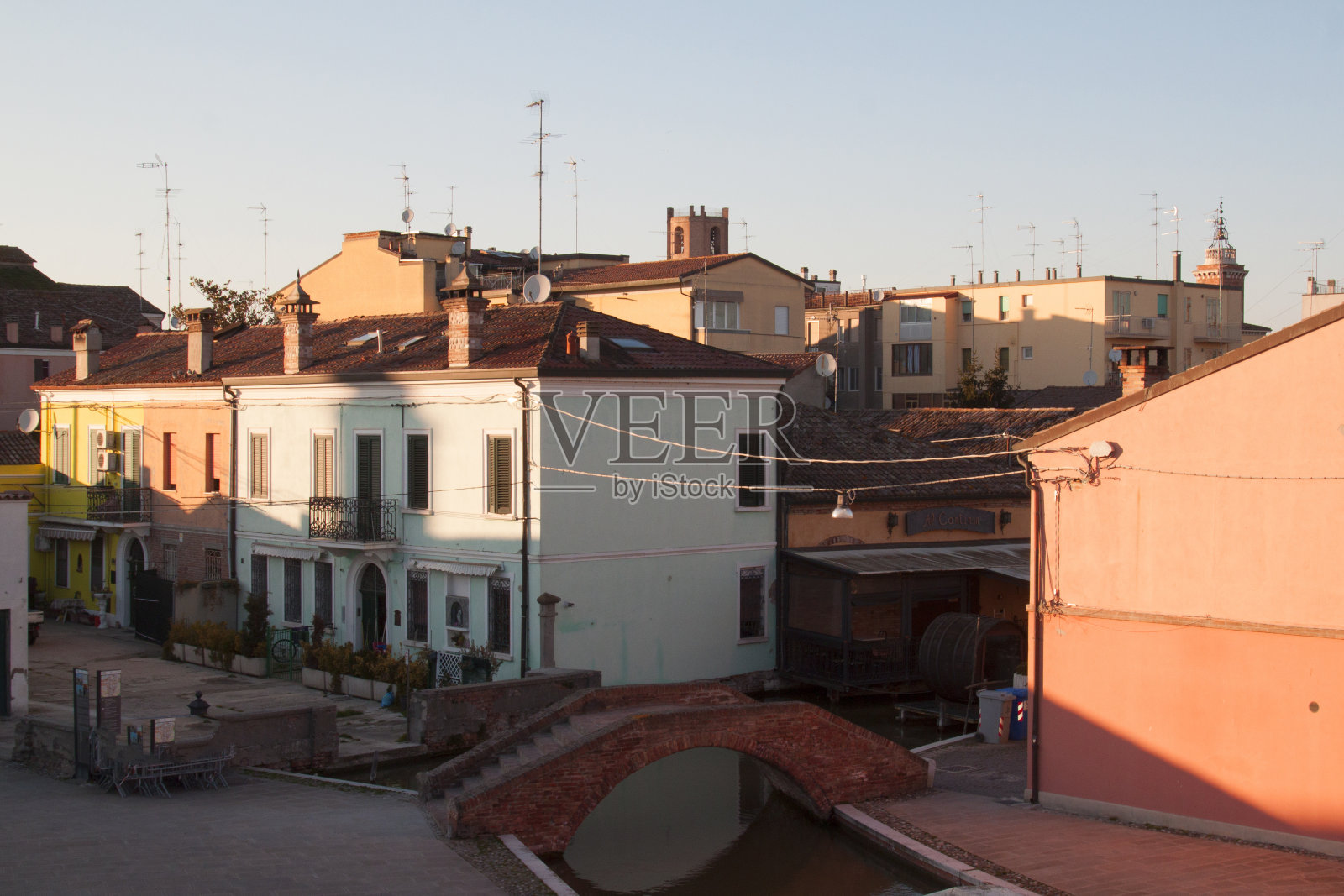 科马乔·费拉拉·埃米利亚·罗马尼亚·意大利照片摄影图片