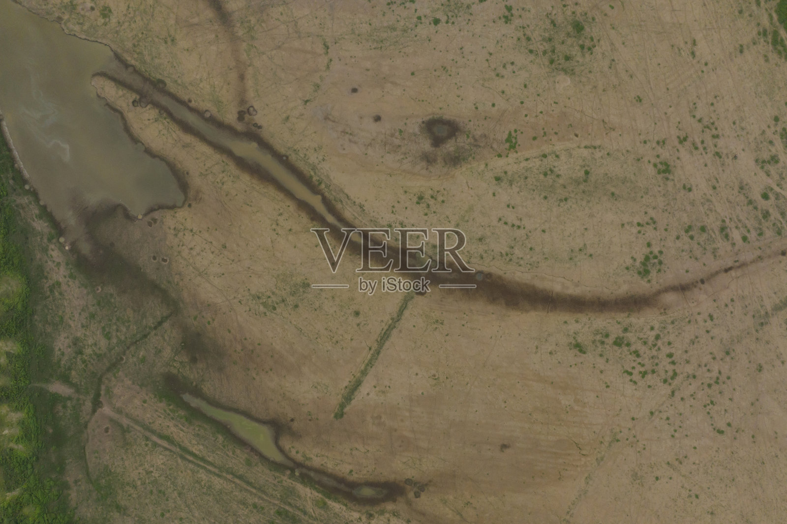 水危机鸟瞰图照片摄影图片