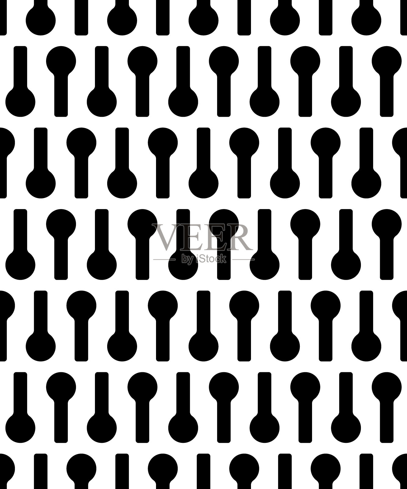 锁眼无缝模式插画图片素材