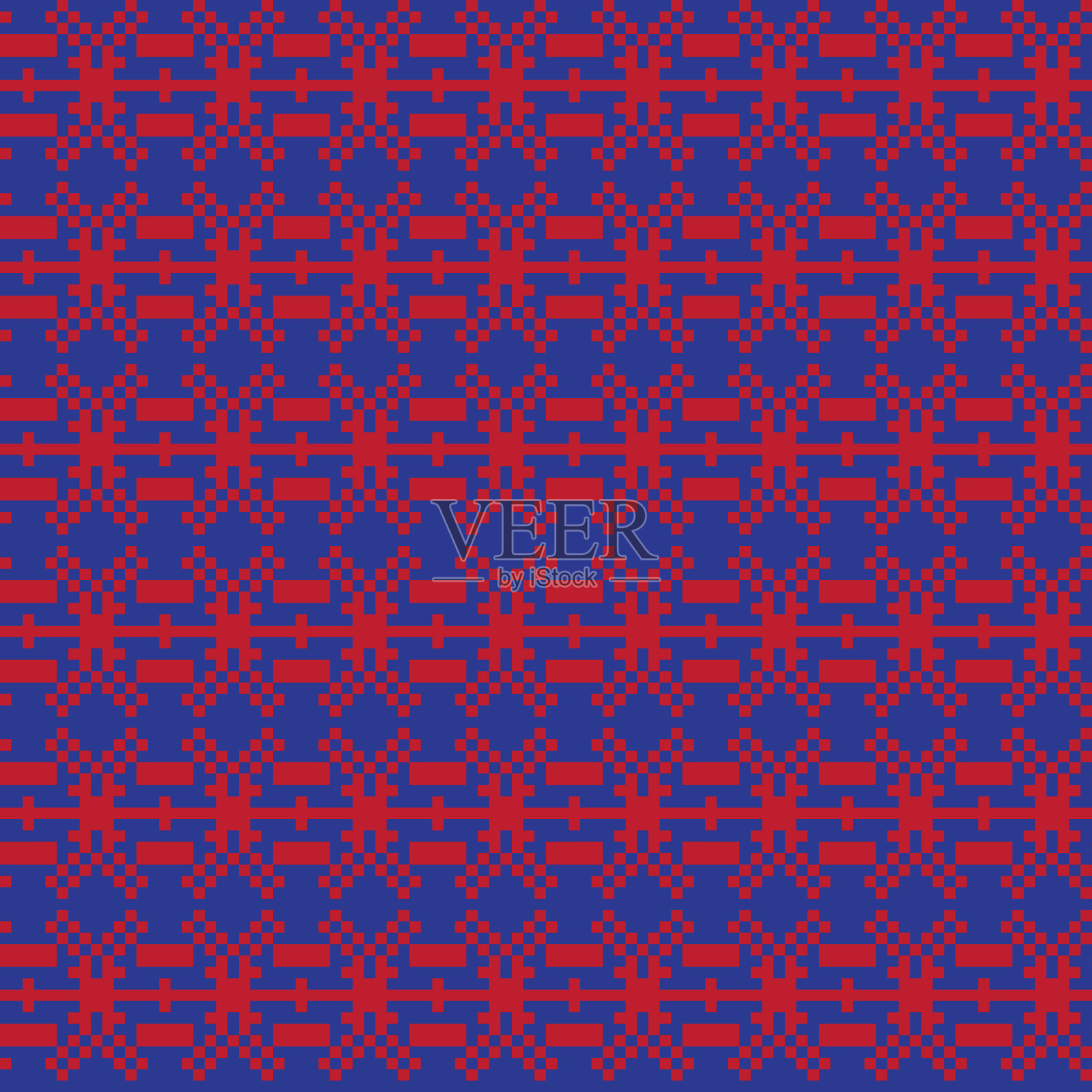 圣诞集市岛无缝图案设计插画图片素材