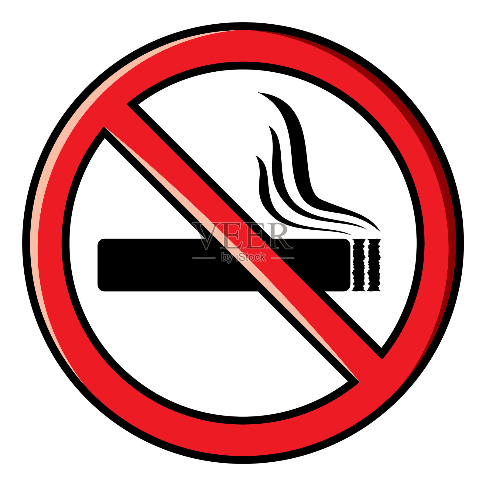 禁止吸烟标志设计元素图片
