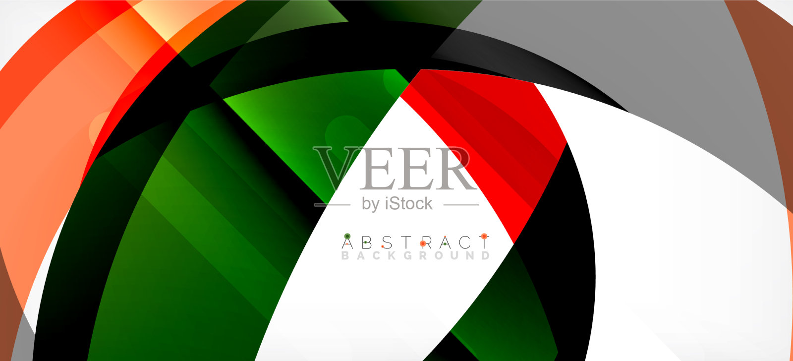 几何抽象背景圆创建插画图片素材