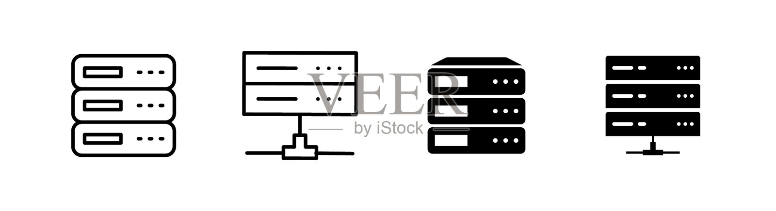 适合计算机服务器图标设计元素图标素材