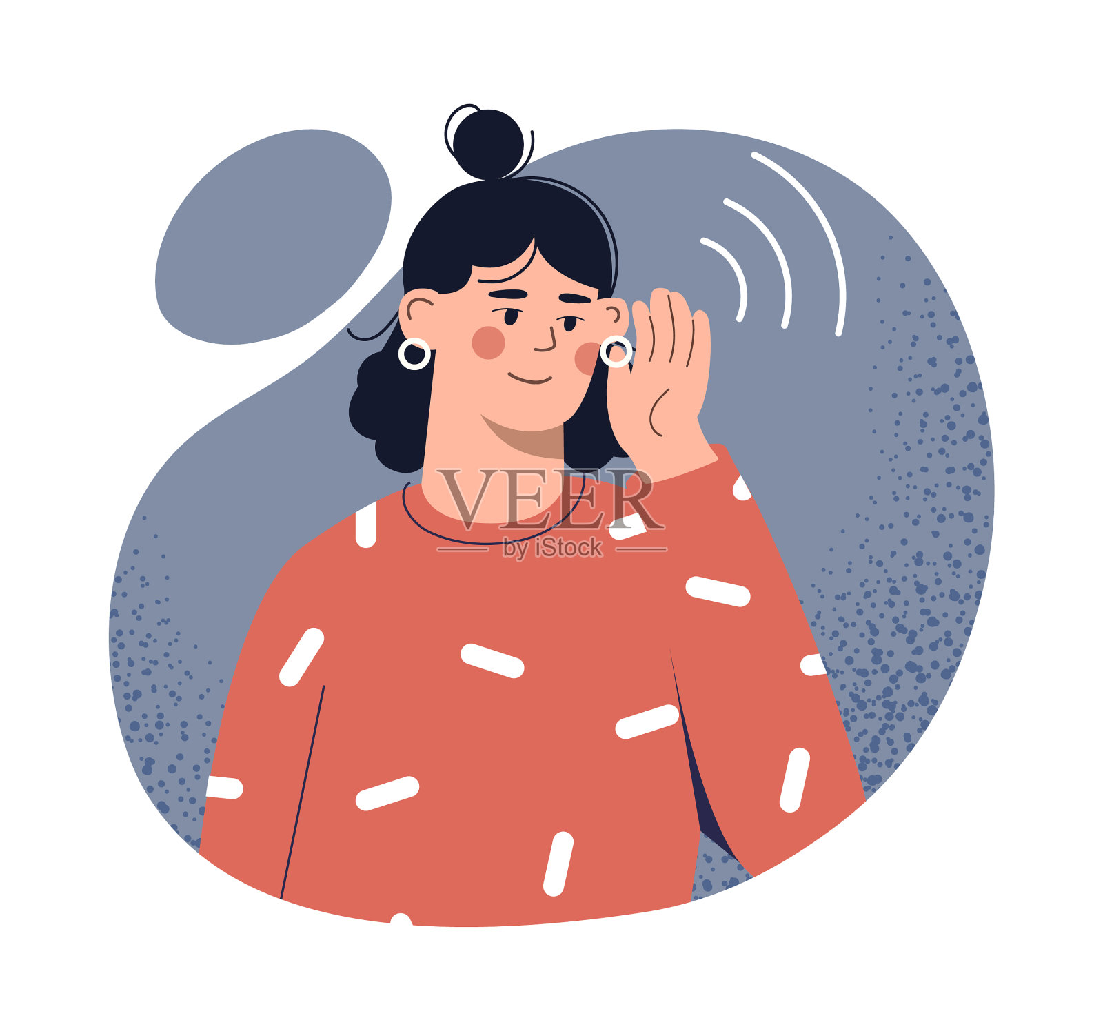 耳聋的概念设计元素图片